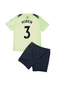 Manchester City Ruben Dias #3 Babyklær Tredje Fotballdrakt til barn 2022-23 Korte ermer (+ Korte bukser)